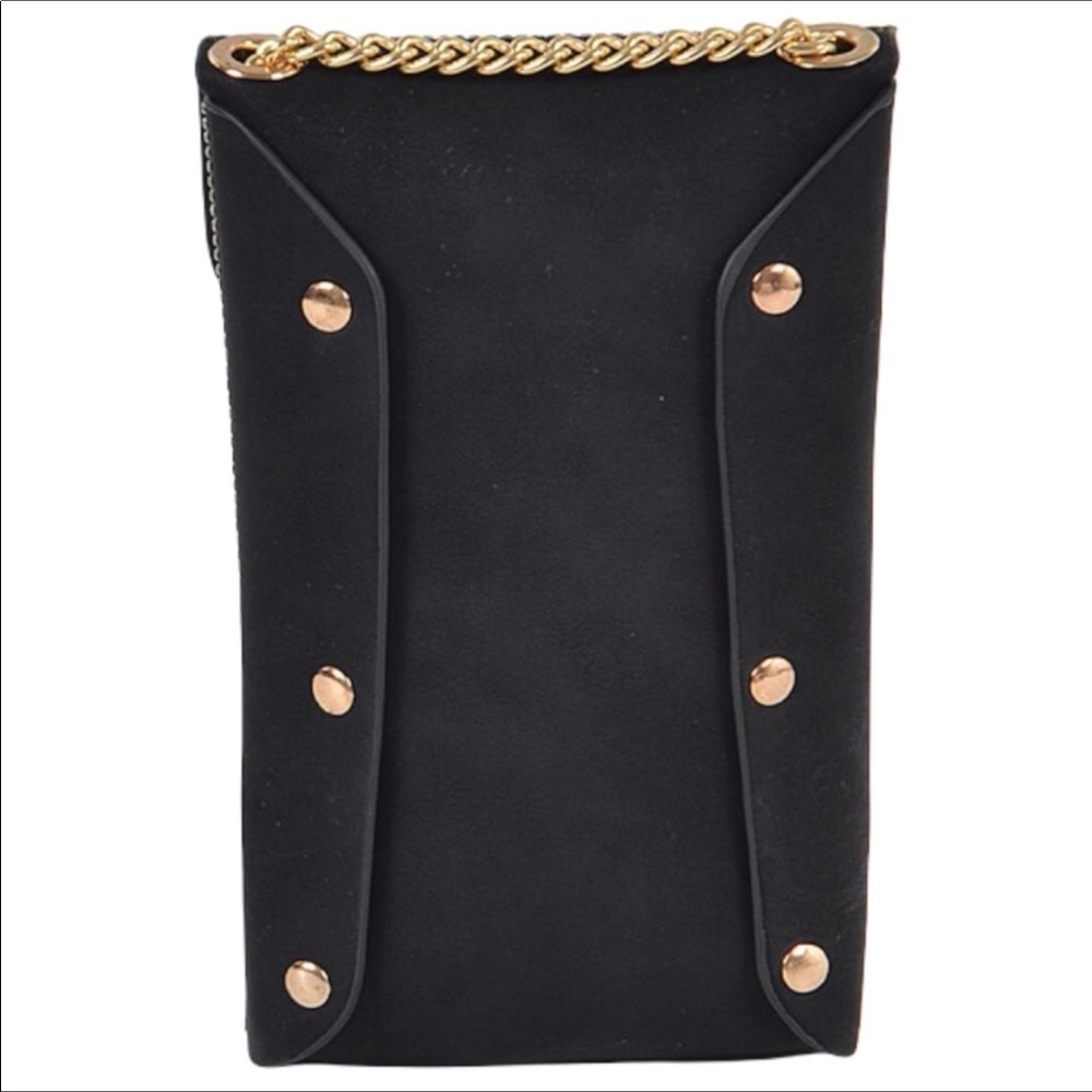 Metallic Rhinestone Crystal Phone Pouch Sling Bag - Picture 5 of 8